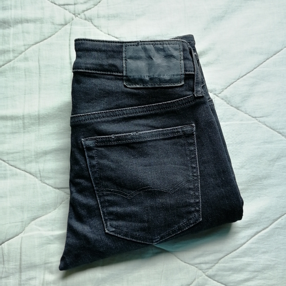 AMERICAN EAGLE Mens Distress Skinny Flex 26x28 - Picture 10 of 11